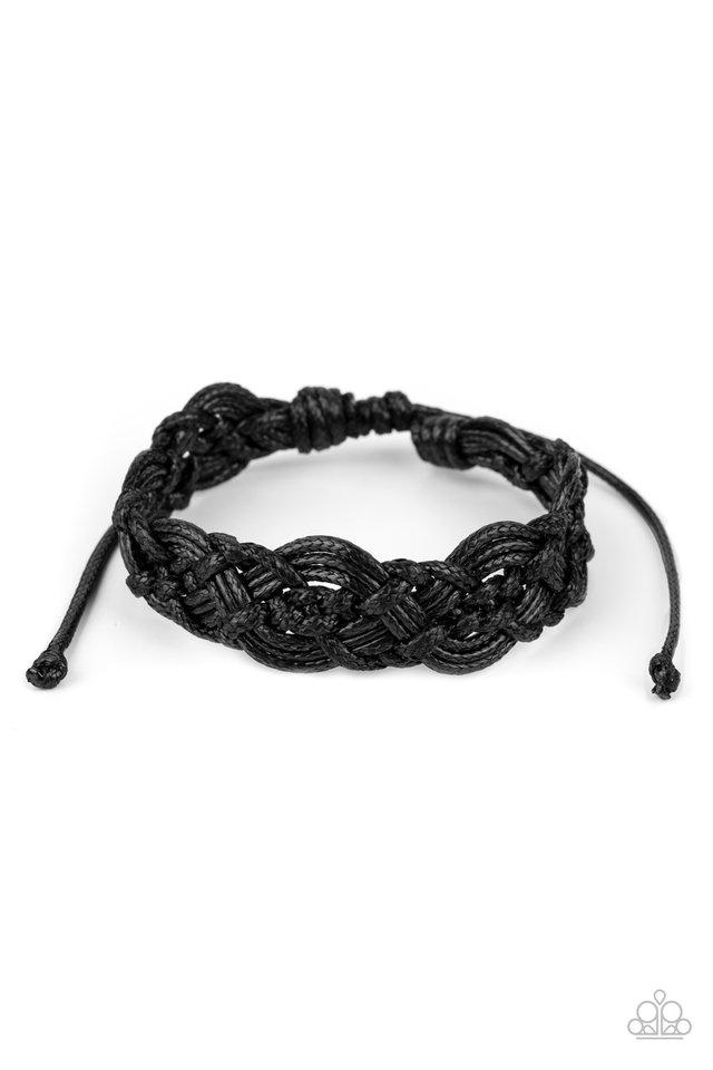 Coastal Diving - Black - Paparazzi Bracelet Image