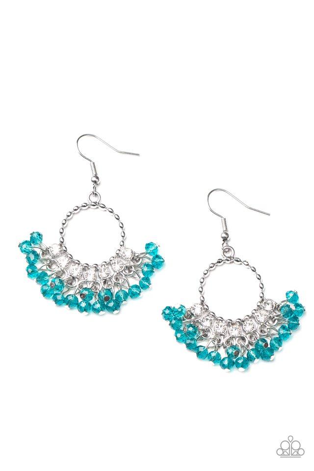 Charmingly Cabaret - Blue - Paparazzi Earring Image
