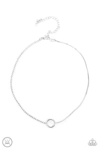 Gotta Split - White - Paparazzi Necklace Image