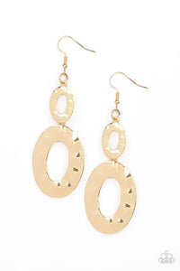 Bring On The Basics - Gold - Paparazzi Earring Image