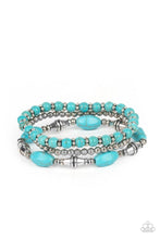 Load image into Gallery viewer, Sahara Sanctuary - Blue - Paparazzi Bracelet Image
