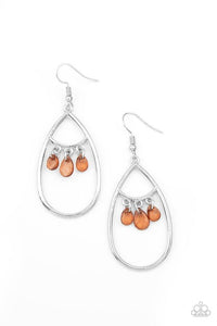 Shimmer Advisory - Brown - Paparazzi Earring Image