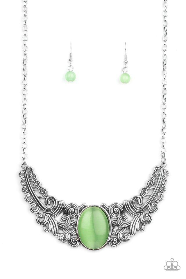Celestial Eden - Green - Paparazzi Necklace Image