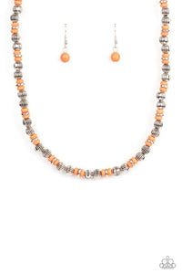 ZEN You Least Expect It - Orange - Paparazzi Necklace Image