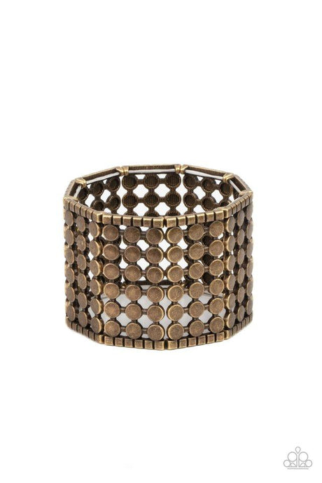 Cool and CONNECTED - Brass - Paparazzi Bracelet Image