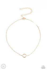 Gotta Split - Gold - Paparazzi Necklace Image