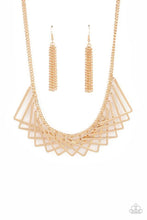 Load image into Gallery viewer, Metro Mirage - Gold - Paparazzi Necklace Image
