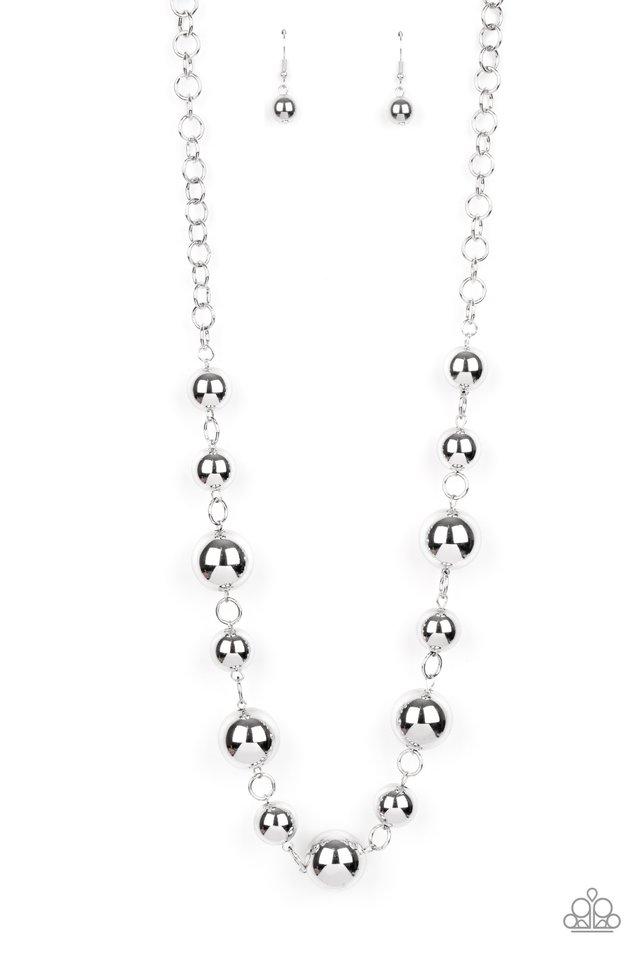 Commanding Composure - Silver - Paparazzi Necklace Image