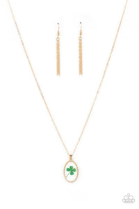 Make Your Own Luck - Gold - Paparazzi Necklace Image