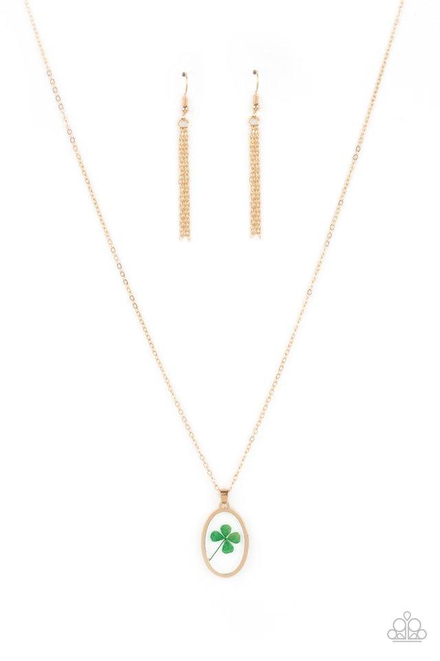 Make Your Own Luck - Gold - Paparazzi Necklace Image