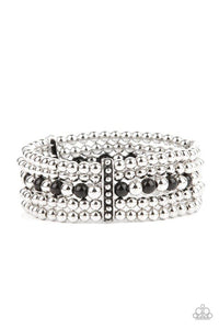 Gloss Over The Details - Black - Paparazzi Bracelet Image
