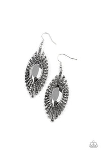 Who Is The FIERCEST Of Them All - Silver - Paparazzi Earring Image