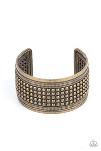 ​Bronco Bust - Brass - Paparazzi Bracelet Image