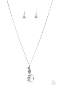 Words To Live By - Blue - Paparazzi Necklace Image