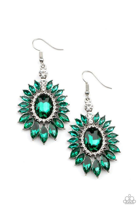 Big Time Twinkle - Green - Paparazzi Earring Image