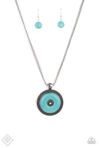 Paparazzi Necklace Fashion Fix April 2021 ~ EPICENTER of Attention - Blue
