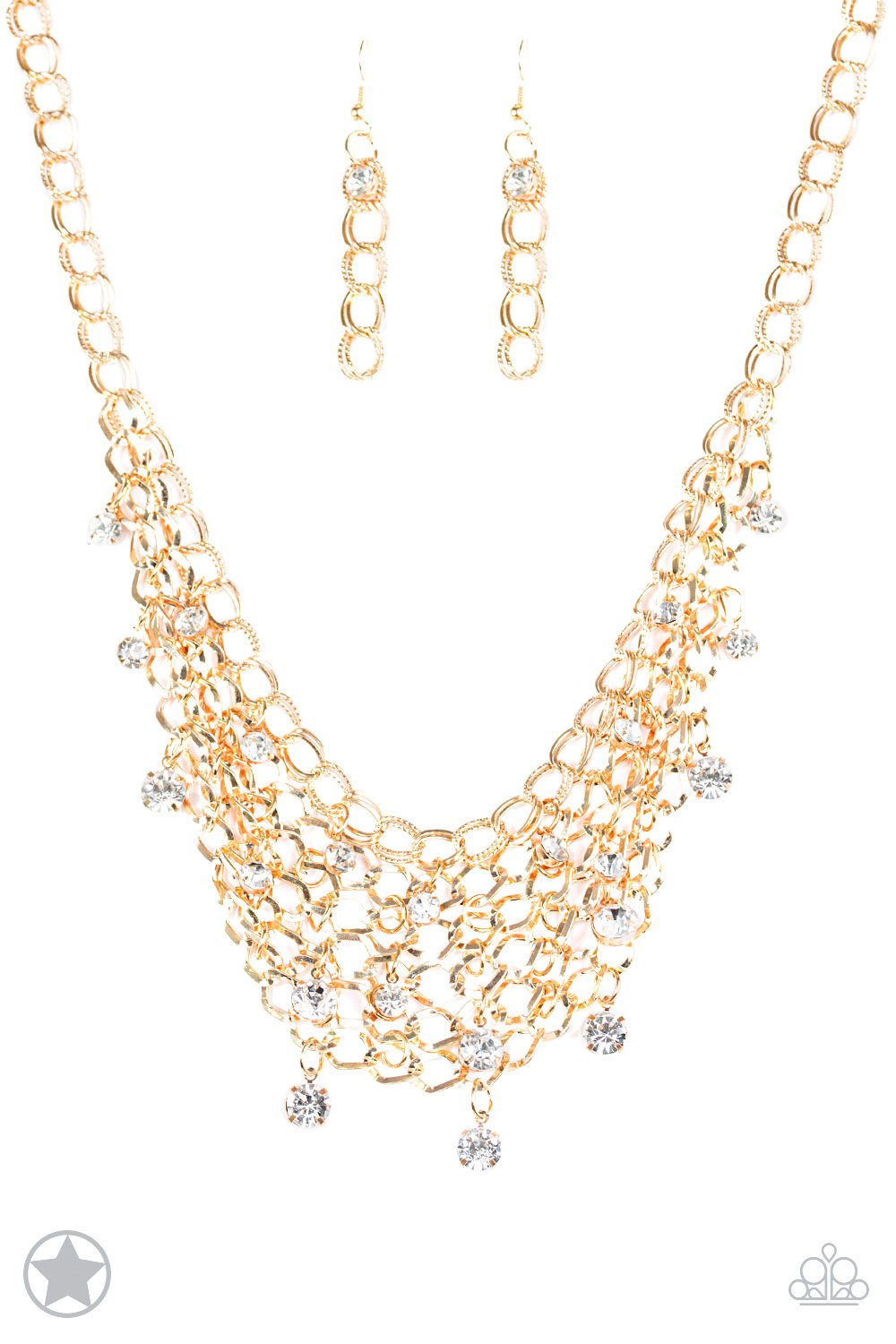 Paparazzi Necklace Blockbuster - Fishing for Compliments - Gold
