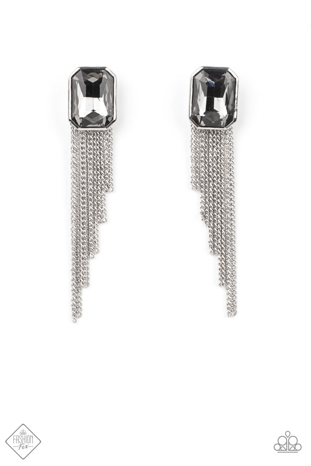 Paparazzi Earring Fashion Fix Jan 2021 ~ Save for a REIGNy Day - Silver