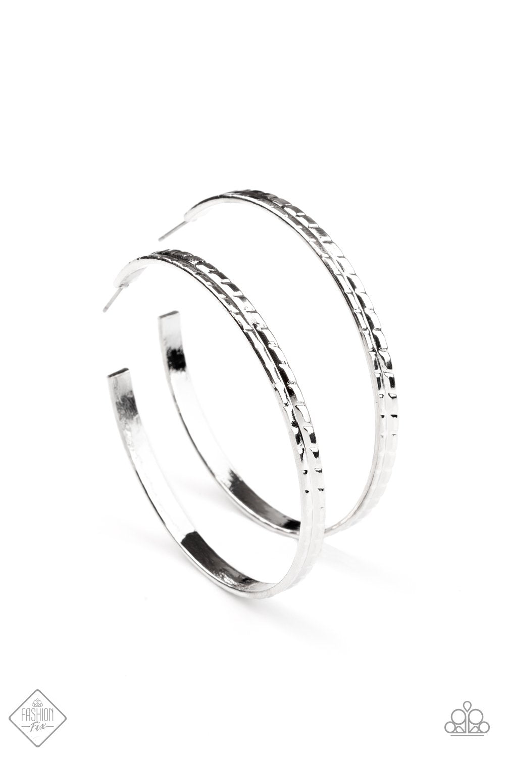 Paparazzi Earring Fashion Fix Feb 2021 ~ TREAD All About It - Silver